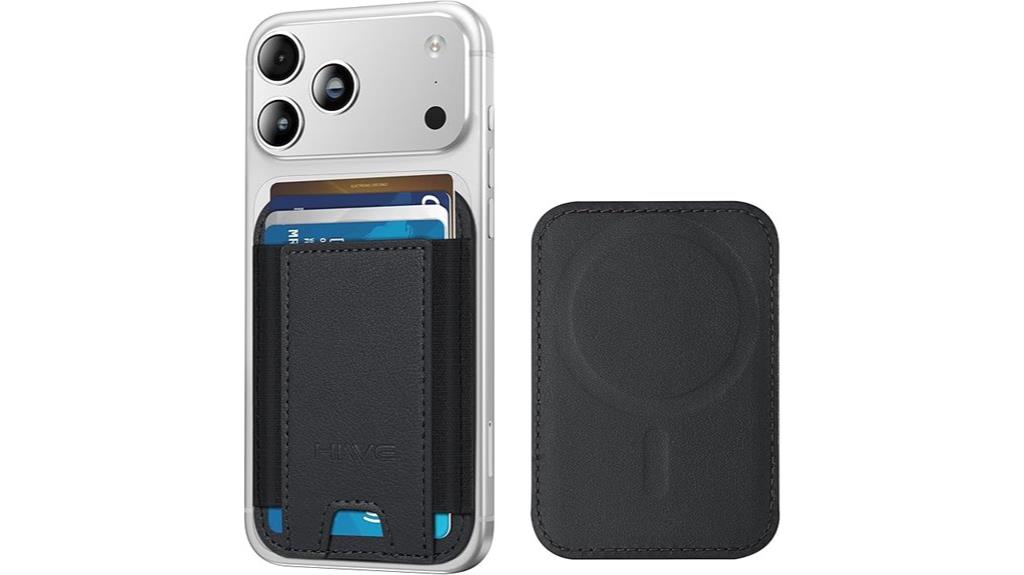 slim vegan leather wallet