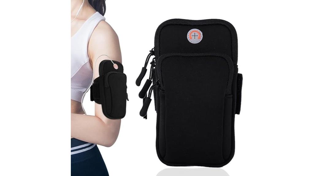 smartphone sports armband with pockets