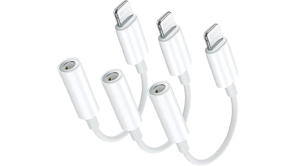 three pack lightning adapters