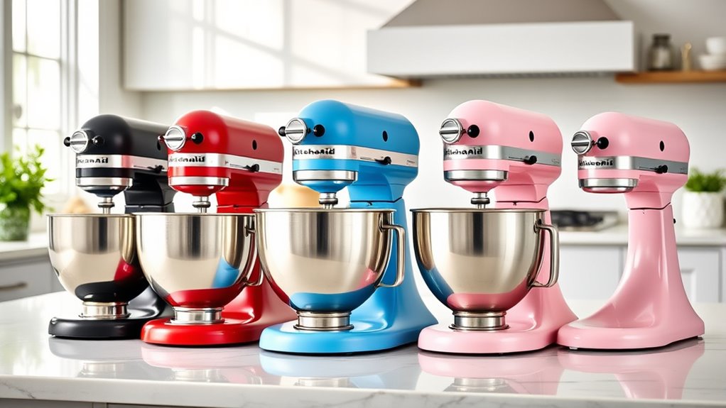 top kitchenaid mixer colors