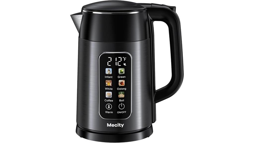 touchscreen kettle with presets