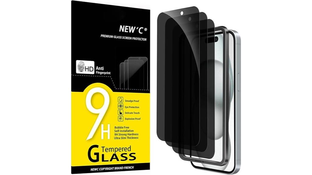 triple pack iphone privacy protectors