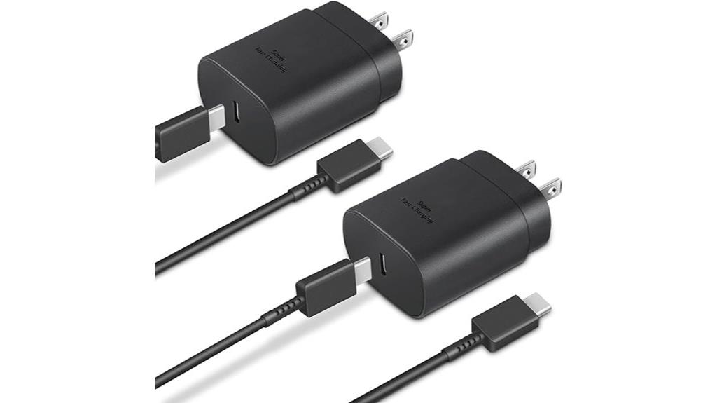 two usb c chargers