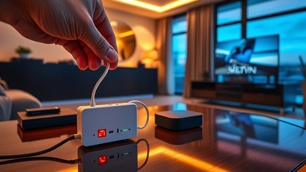 unplug devices to save