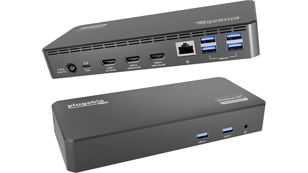 usb c triple display dock