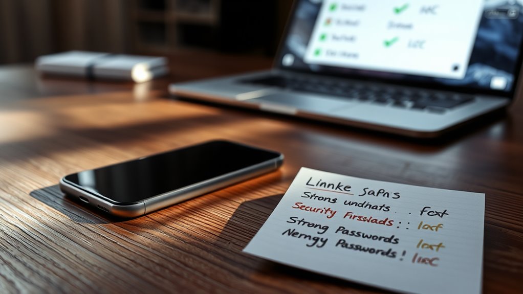 use strong passwords consistently