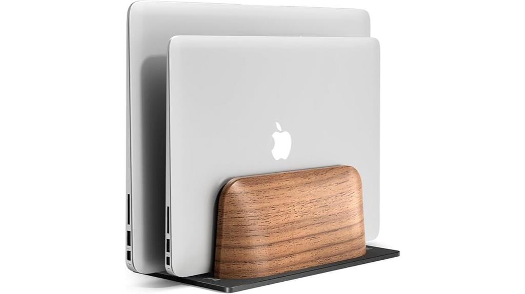 vertical macbook laptop stand
