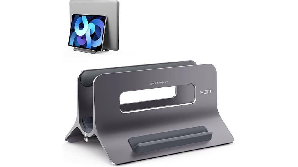 vertical macbook stand