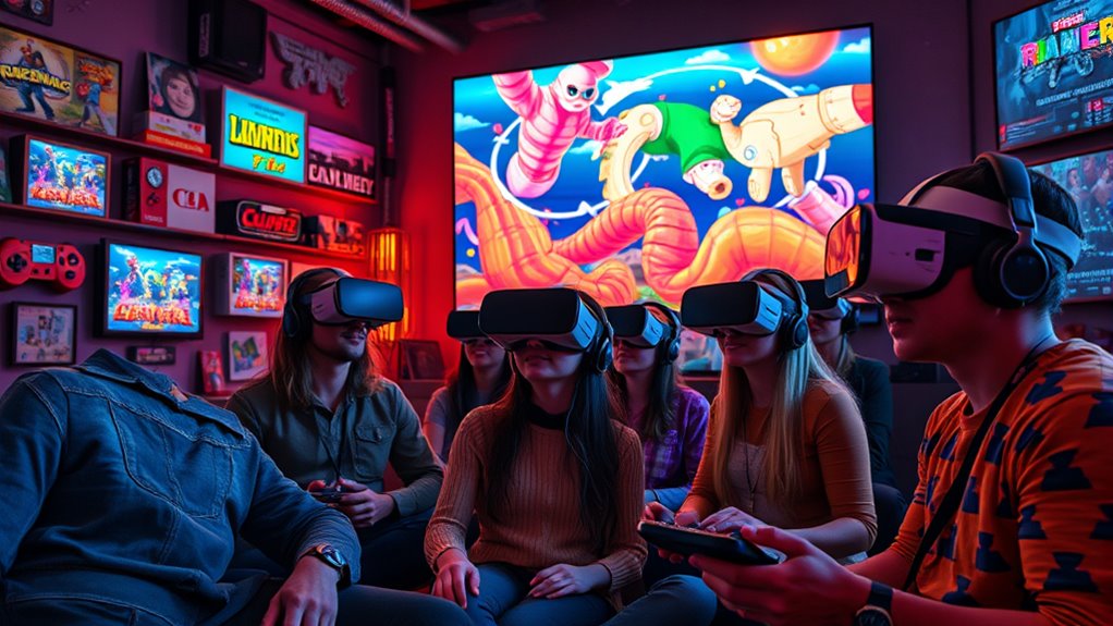 virtual social gaming experiences