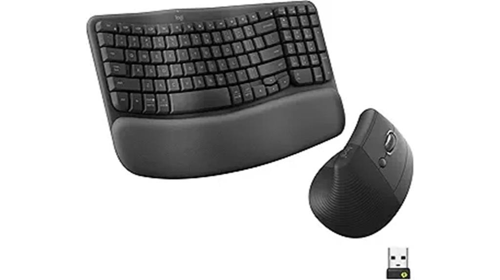 wireless ergonomic keyboard and mouse