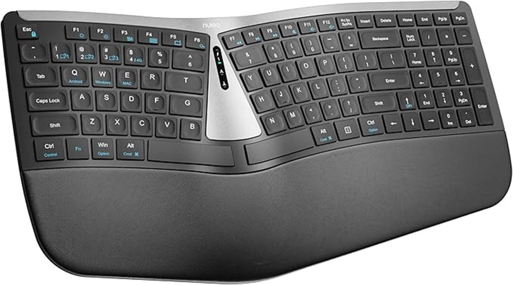 wireless ergonomic keyboard design