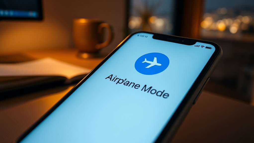 wireless signals disable temporarily