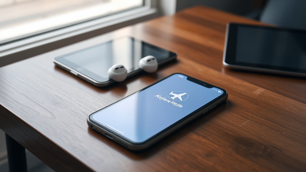 wireless signals disabled during flight