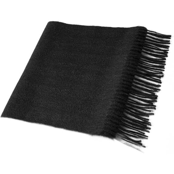 Villand 100% Cashmere Scarf with Fringed Edges