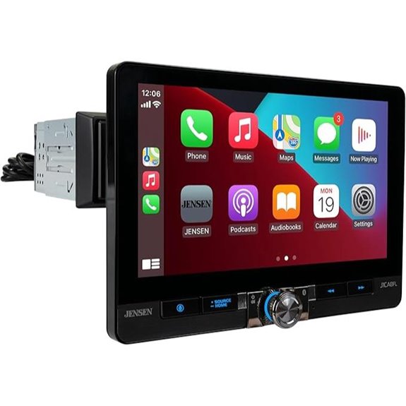 JENSEN 10.1-inch CarPlay Android Auto Touchscreen Stereo