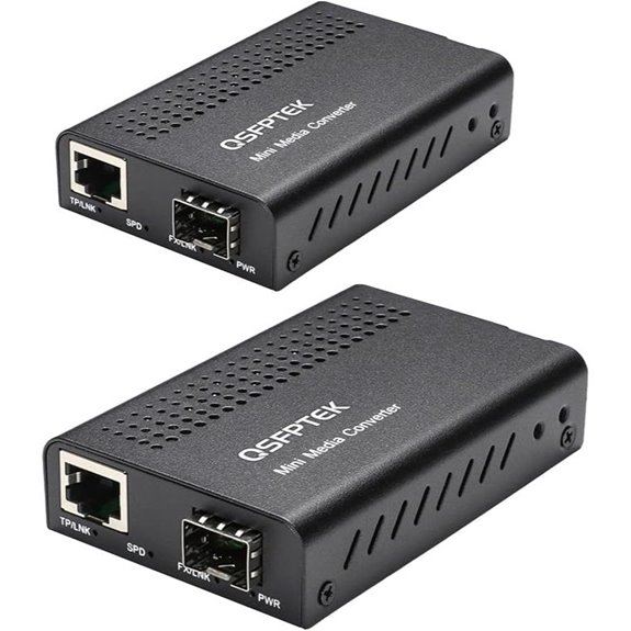 10G Fiber to Copper Media Converter (2 Pack)
