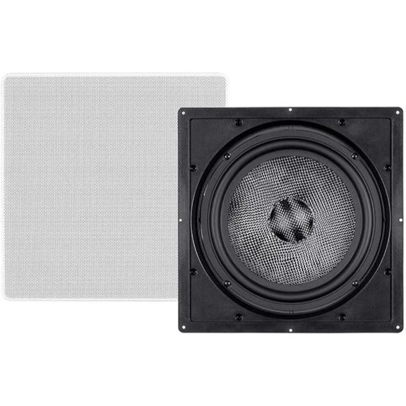 Monoprice 10-Inch Carbon Fiber In-Wall Subwoofer