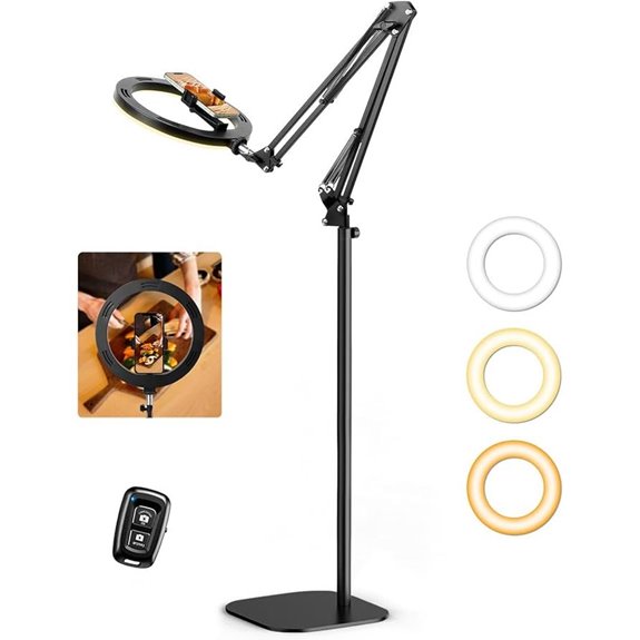 Evershop 10” Ring Light with Tripod and Phone Holder