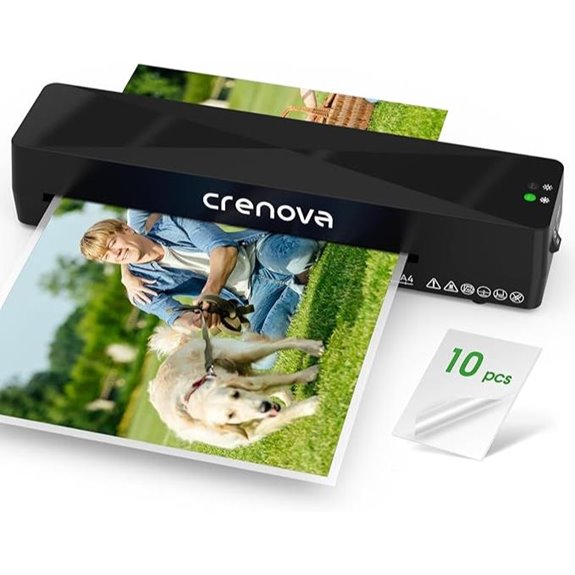 Crenova Laminator with 10 Sheets Hot & Cold