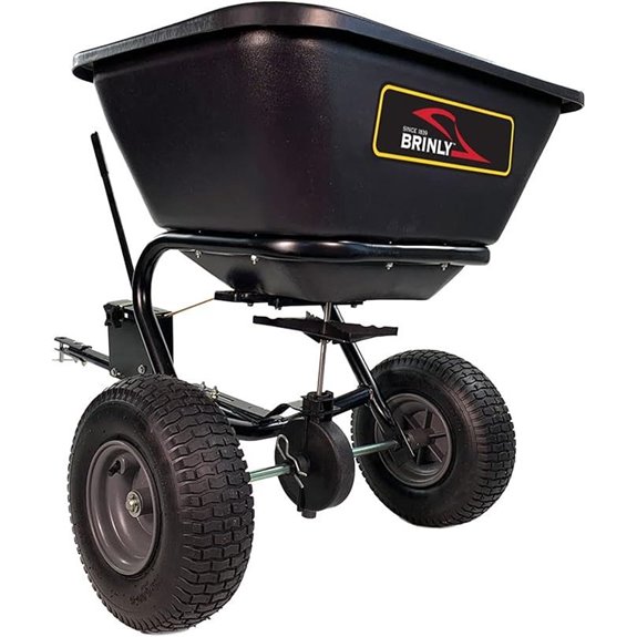 Brinly Tow-Behind 125lb Broadcast Spreader with Hitch