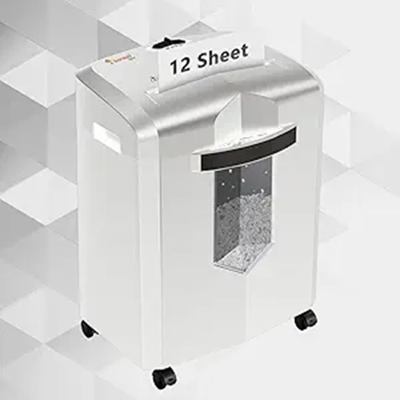 Bonsaii 12-Sheet Micro-Cut Shredder with Bin