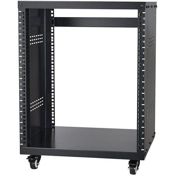 VEVOR 12U AV Rack with Casters and Vents