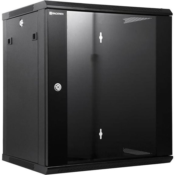 RackPath 12U Wall Mount Network Rack Cabinet