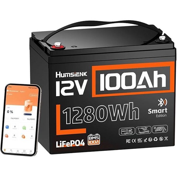 12V 100Ah LiFePO4 Lithium Battery with Bluetooth