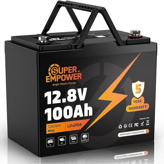 12V 100Ah LiFePO4 Deep Cycle Battery for RV and Solar