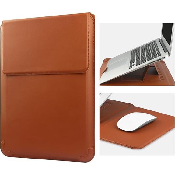 13-Inch Leather Laptop Sleeve for MacBook & More