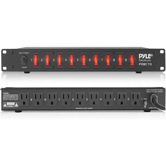Pyle 15A Power Supply Control Unit with Surge Protection