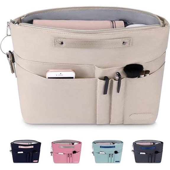 HyFanStr Handbag Organizer Insert with 15 Pockets