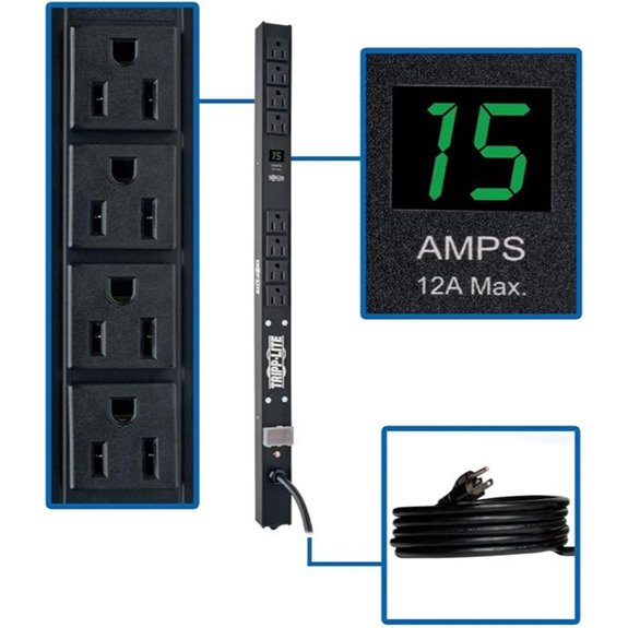 Tripp Lite 15A Metered PDU 8 Outlets 15 ft