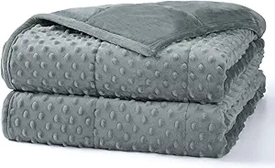 Alomidds 15lb Queen Weighted Blanket Cooling Minky
