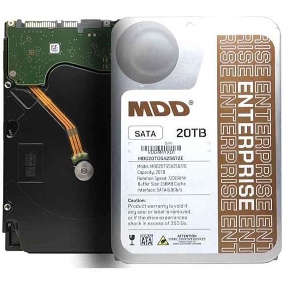 MDD 20TB 7200 RPM Enterprise Hard Drive (Renewed)