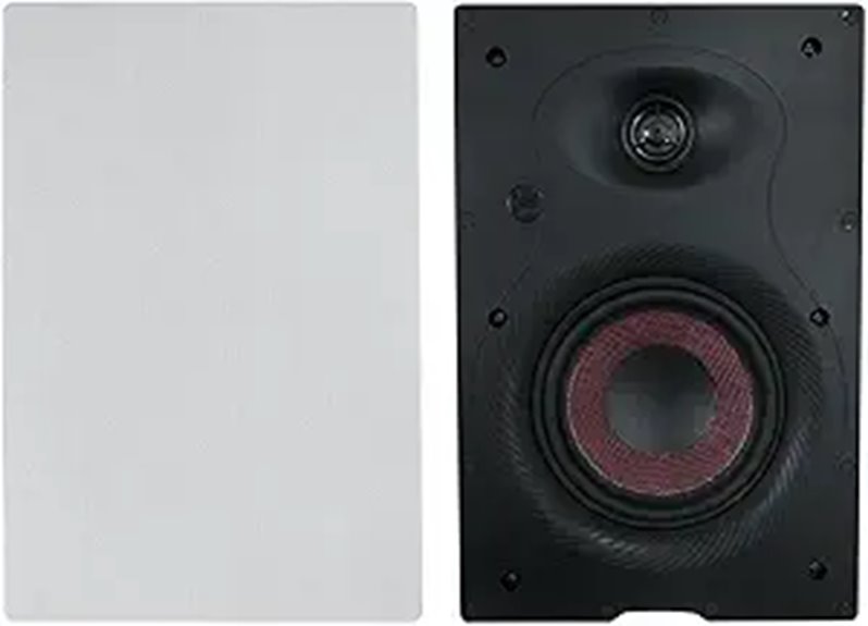 Rockville WA658 240W In-Wall Speakers with Tweeter Control