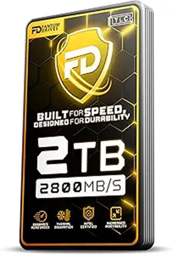 Fantom Drives 2TB Thunderbolt 3 External SSD