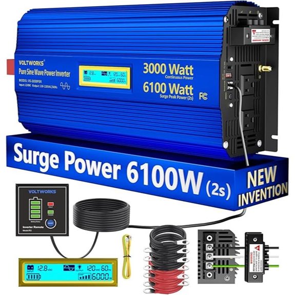 VOLTWORKS 3000W Pure Sine Wave Inverter for Vehicles