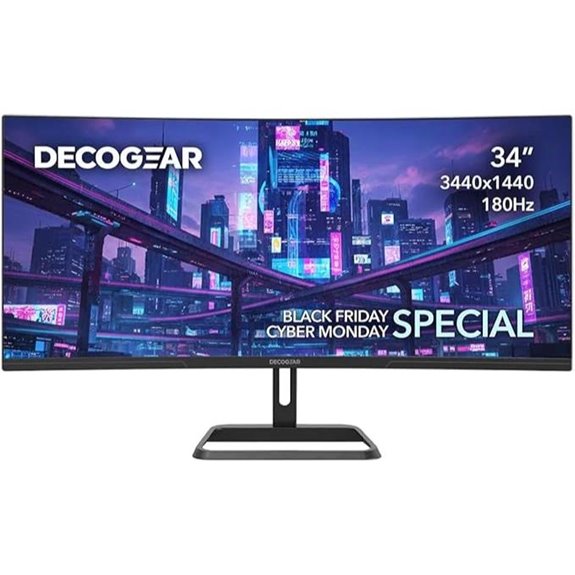 Deco Gear 34” Ultrawide Curved Gaming Monitor
