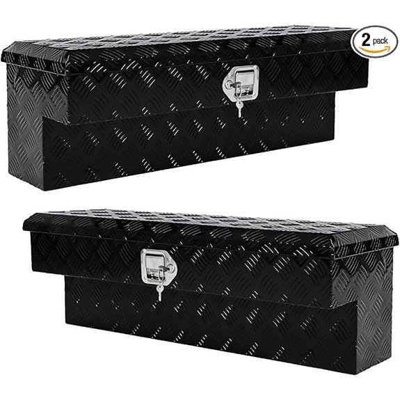 36 Inch Aluminum Side Mount Tool Box (2 Pack)