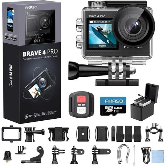 AKASO Brave 4 Pro 4K Action Camera Kit
