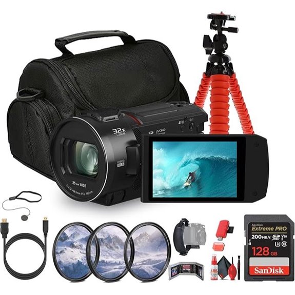 Panasonic HC-VX3 4K Camcorder Kit with Accessories