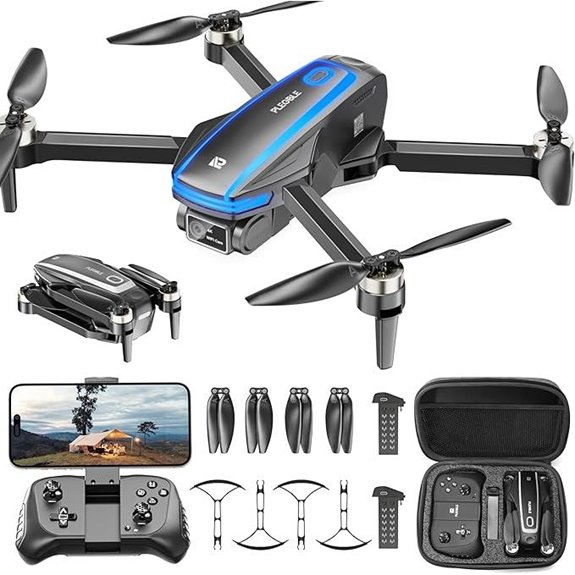 4K Camera Drone with Voice Control and Accessories