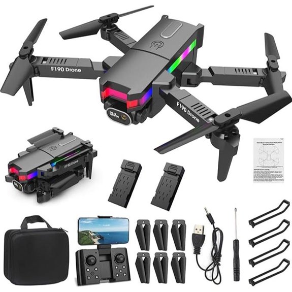 4K HD Camera Foldable Drone with Remote & Accessories