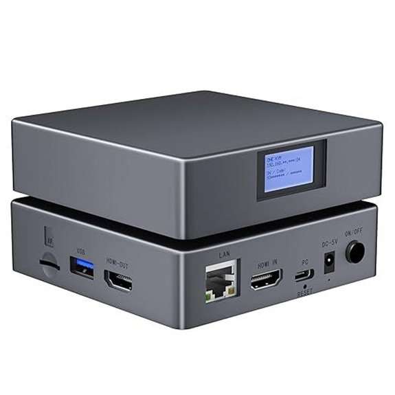 IP KVM Over IP 4K@60Hz Remote Control for PC Mac Android