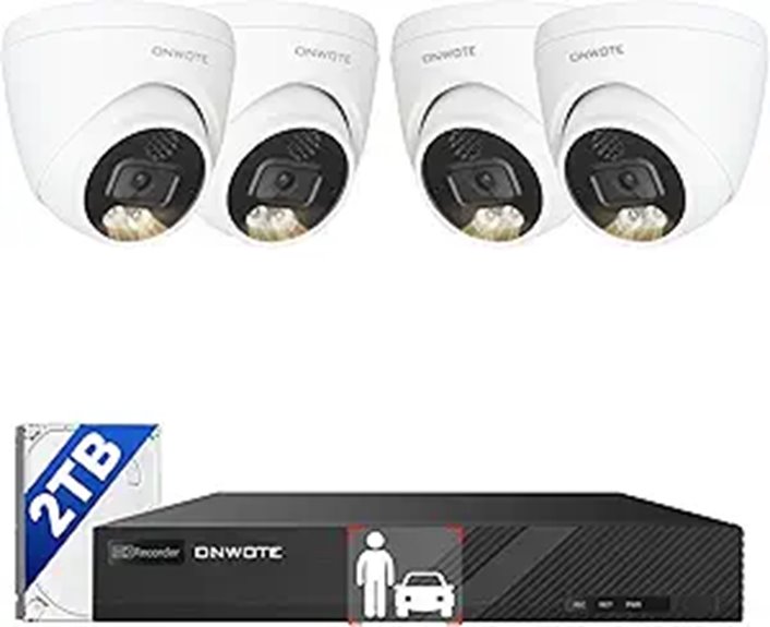 ONWOTE 4K NVR PoE Security Camera System