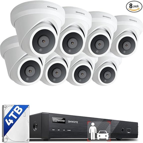 ONWOTE 4K PoE Security Camera System with 16 Cameras