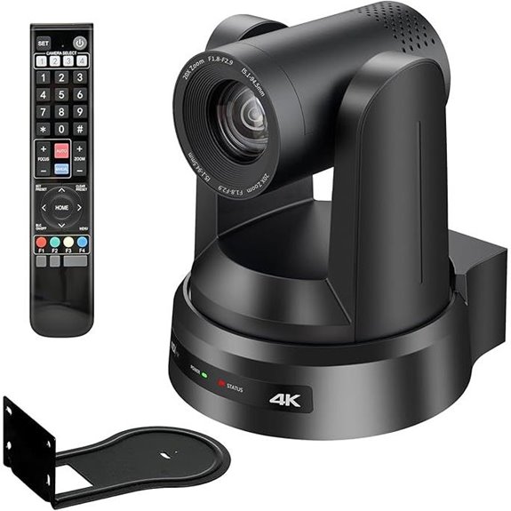 4K PTZ Camera with AI Auto Tracking and Live Streaming