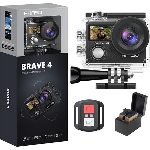 AKASO Brave 4 4K Action Camera with Waterproof Kit