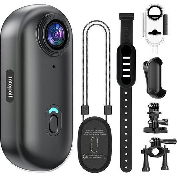 4K Mini Action Camera with 128GB Waterproof Recorder